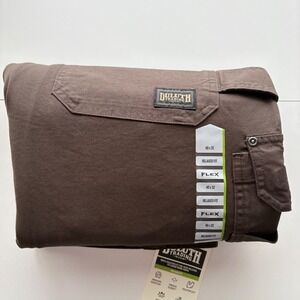 Duluth Trading Co DuluthFlex Fire Hose Relaxed Fit Cargo Work Pants Brown 40x32